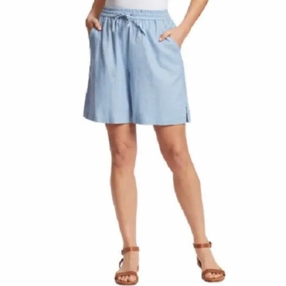 Gloria Vanderbilt Sport Gisella Ladies' Linen Blend Short Size S - Picture 15 of 15
